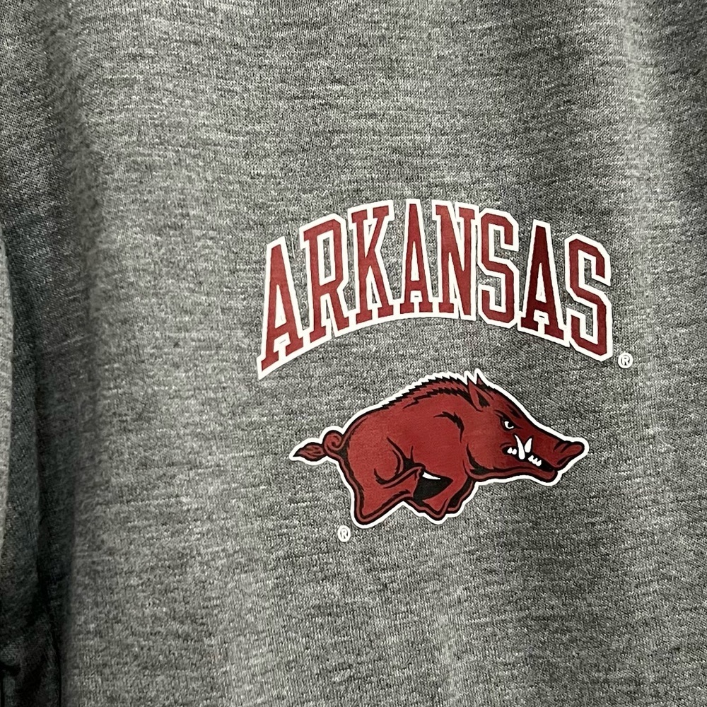 Pro Edge Women’s Gray Arkansas Razorback Drawstring Waist Joggers, size S. - Picture 3 of 6